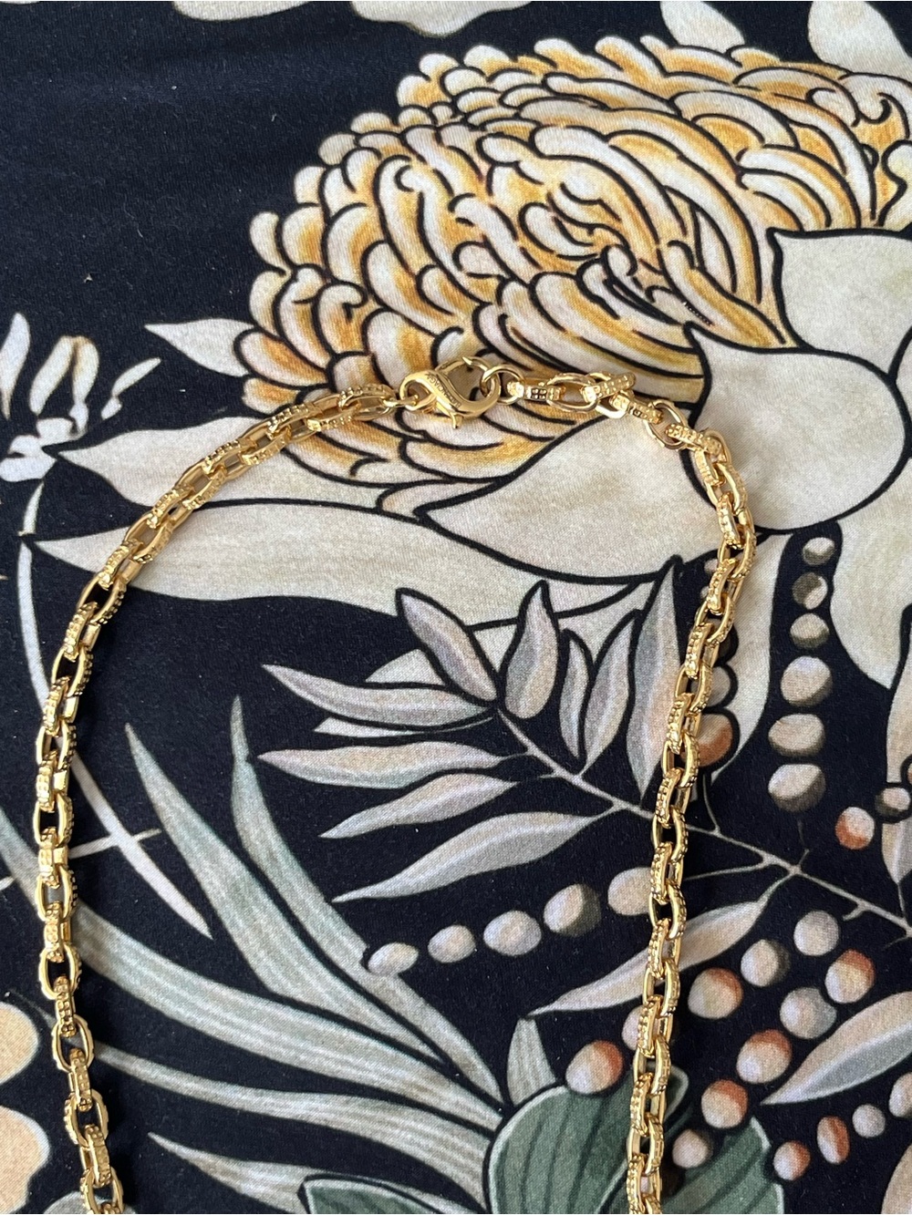 Balenciaga Gold Pendant Necklace 24” Custom Repurposed Charm Chain Read Desc - Picture 9 of 13